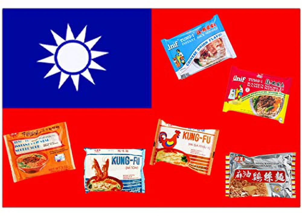 12 Pack Instant Ramen Noodle Variety Pack with Chopsticks E697898