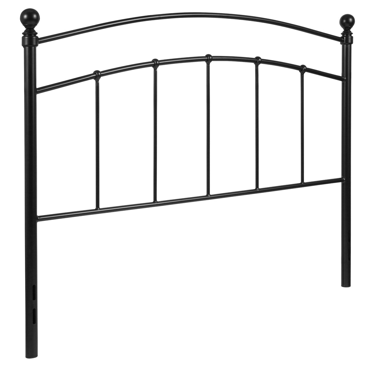 Black Contemporary Open Vertical Headboard - Full Size O829990