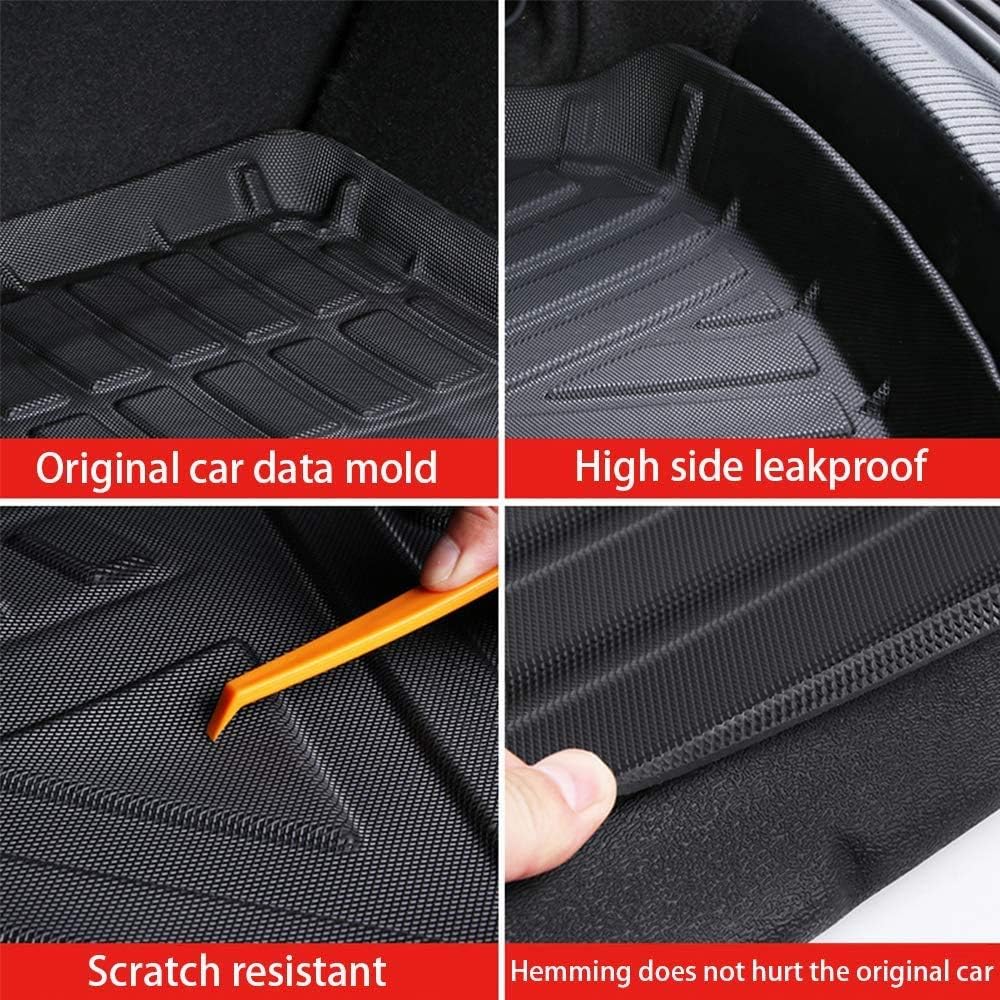 All Weather Rear Cargo Trunk Tray Floor Mats for 2011-2019 Ford Explorer 5 seats H2381