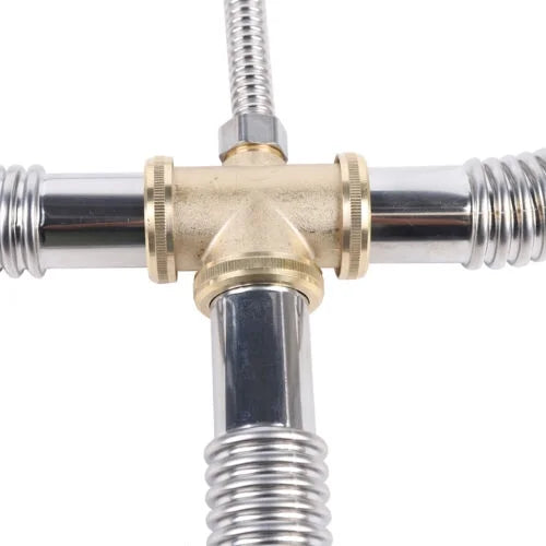 Flexible Pipe Sink Drain Hose Tube Silver Anti-odor K34386