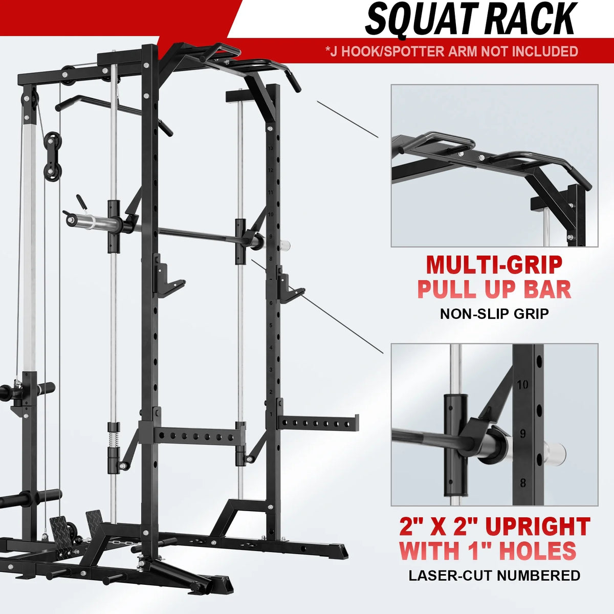 Smith Machine Squat Rack with Lat Pull Down System K716494