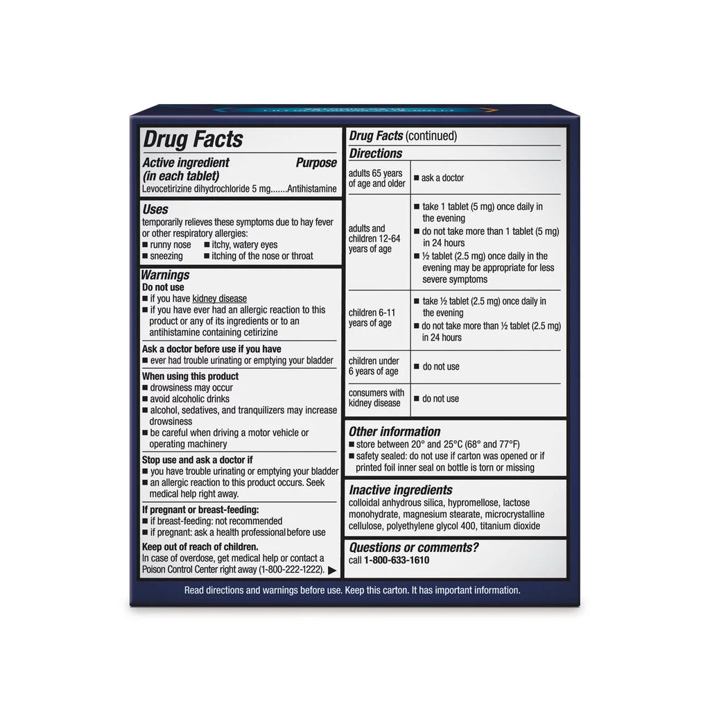 24 Hour Antihistamine 5 mg Tablets A1207