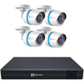 8-Channel DVR with 4 Outdoor Cameras Wired Ethernet Z162