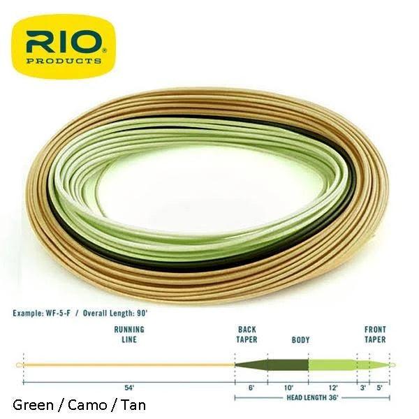WF5F Camo Fly Line O4738