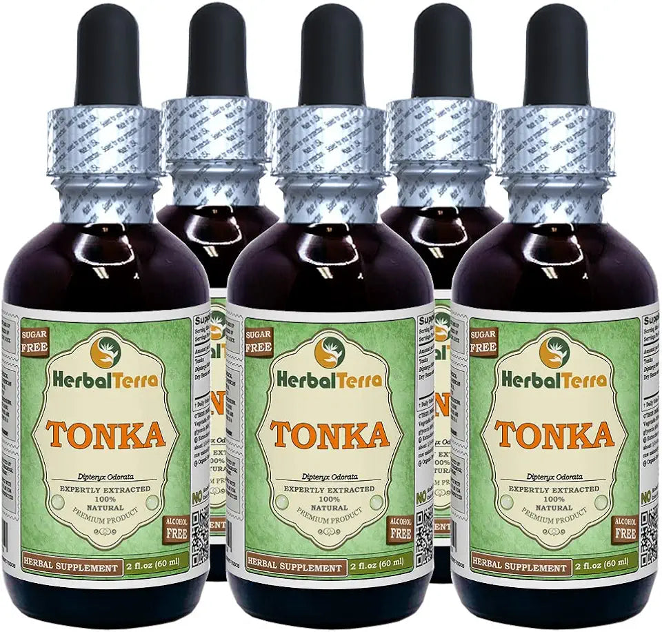 Tonka Dried Beans Alcohol-Free Liquid Extract 5x2 fl.oz U99680
