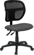 Gray Fabric Mid-Back Task Chair B6540