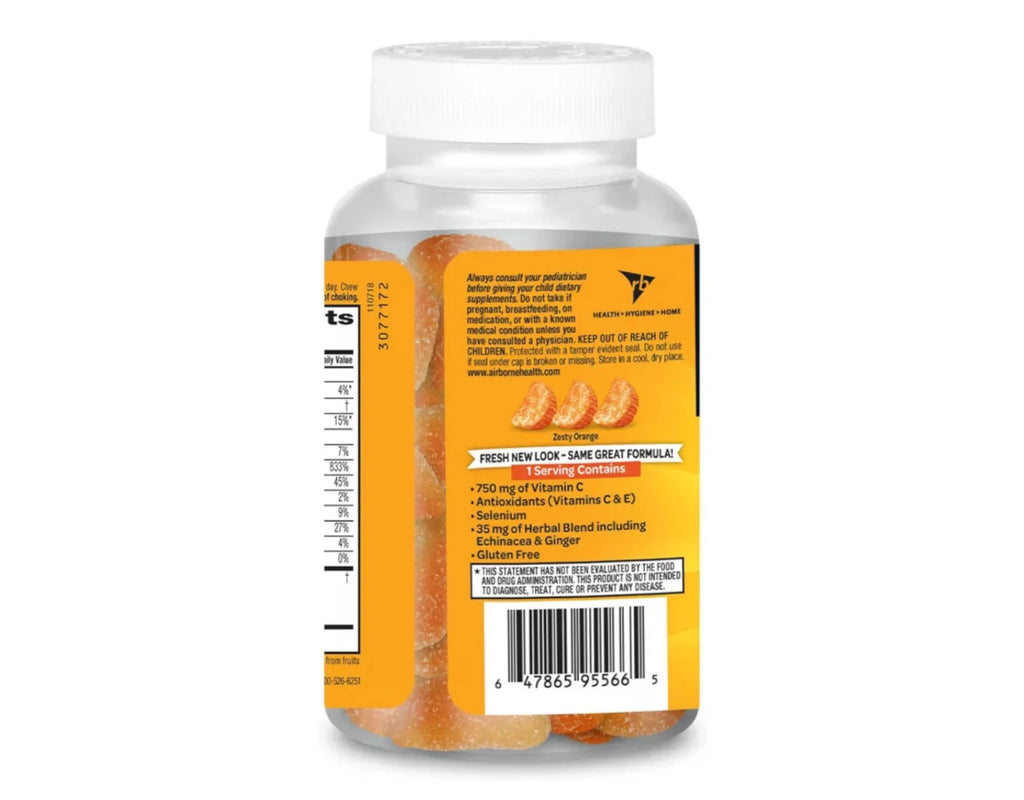Orange Flavored Gummies, 1000mg Vitamin C, 42 ea (Pack of 4) B512523