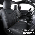 Black & Red Water Proof Faux Leather Seat Covers D90329