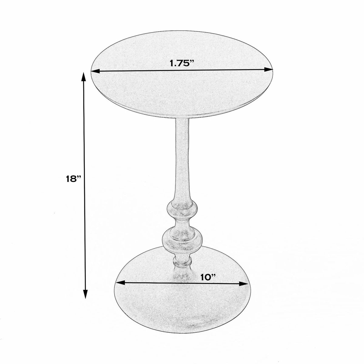 Metal Side Table J3954