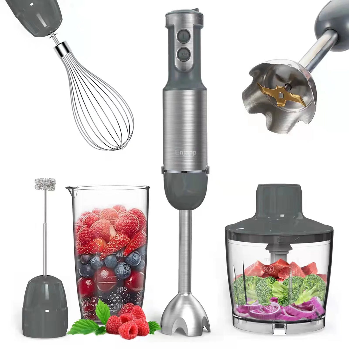 5-in-1 Multifunctional Handheld Stick Blender with Whisk Z46863