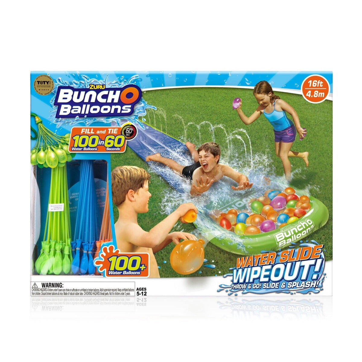 16 Ft Water Slide with 100 Balloons Z53002