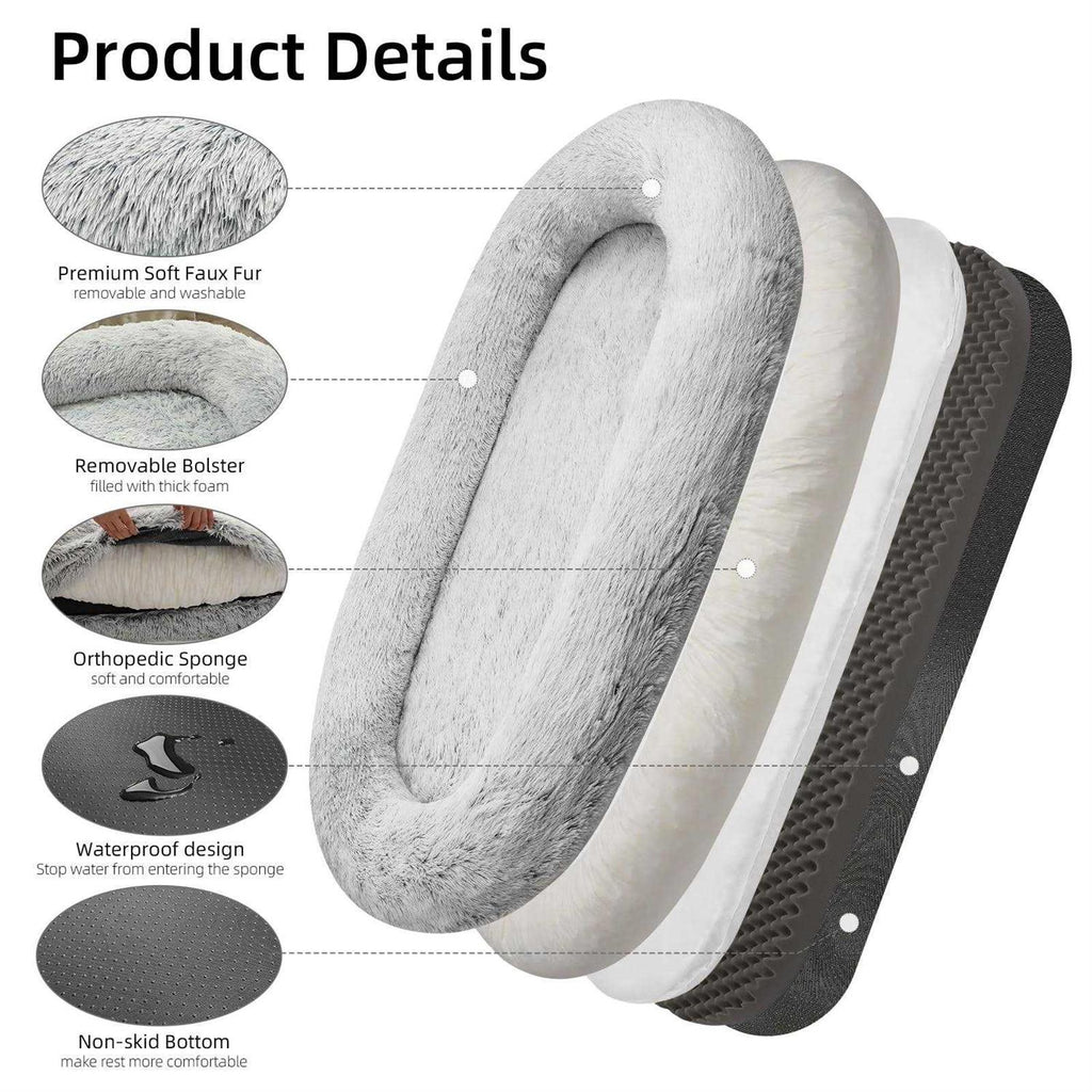 75 L x 50 W x 14 Th Human Dog Bed R722908