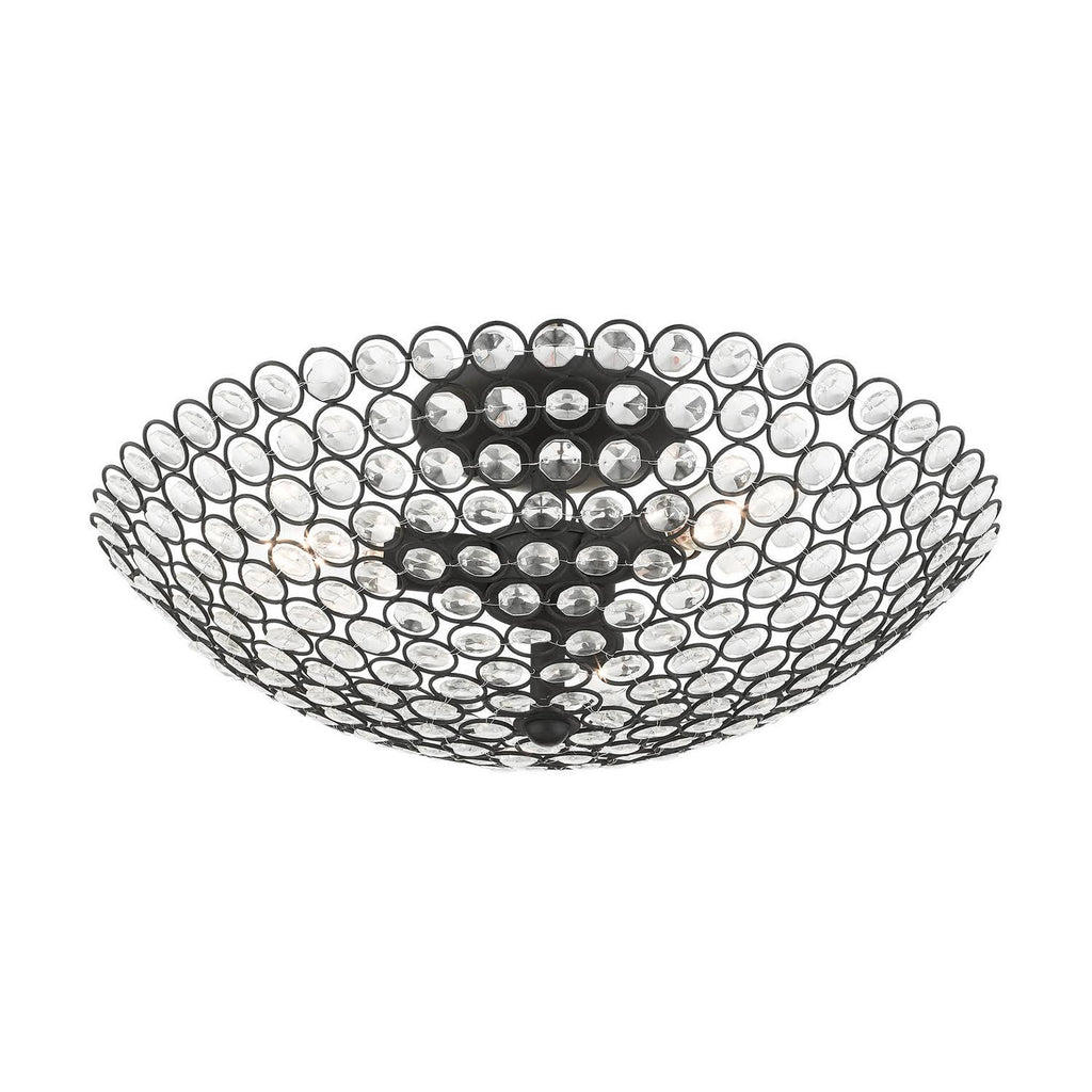 3 Light Semi-Flush Mount Black G50366