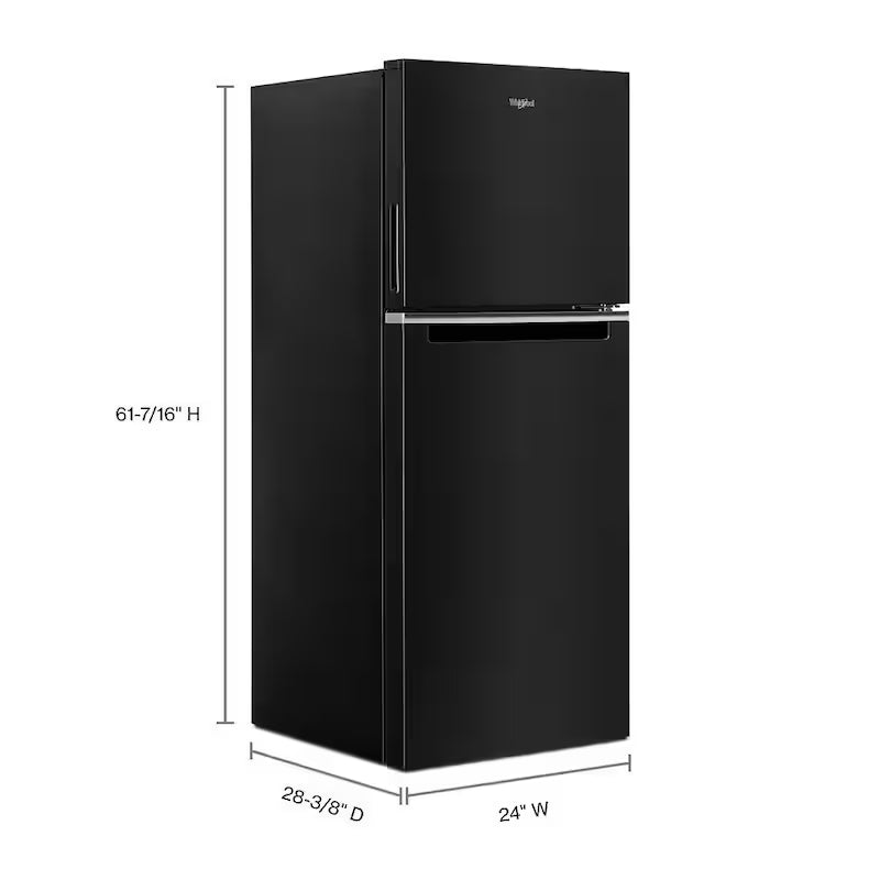 Black Counter Depth Top Freezer Refrigerator O853316