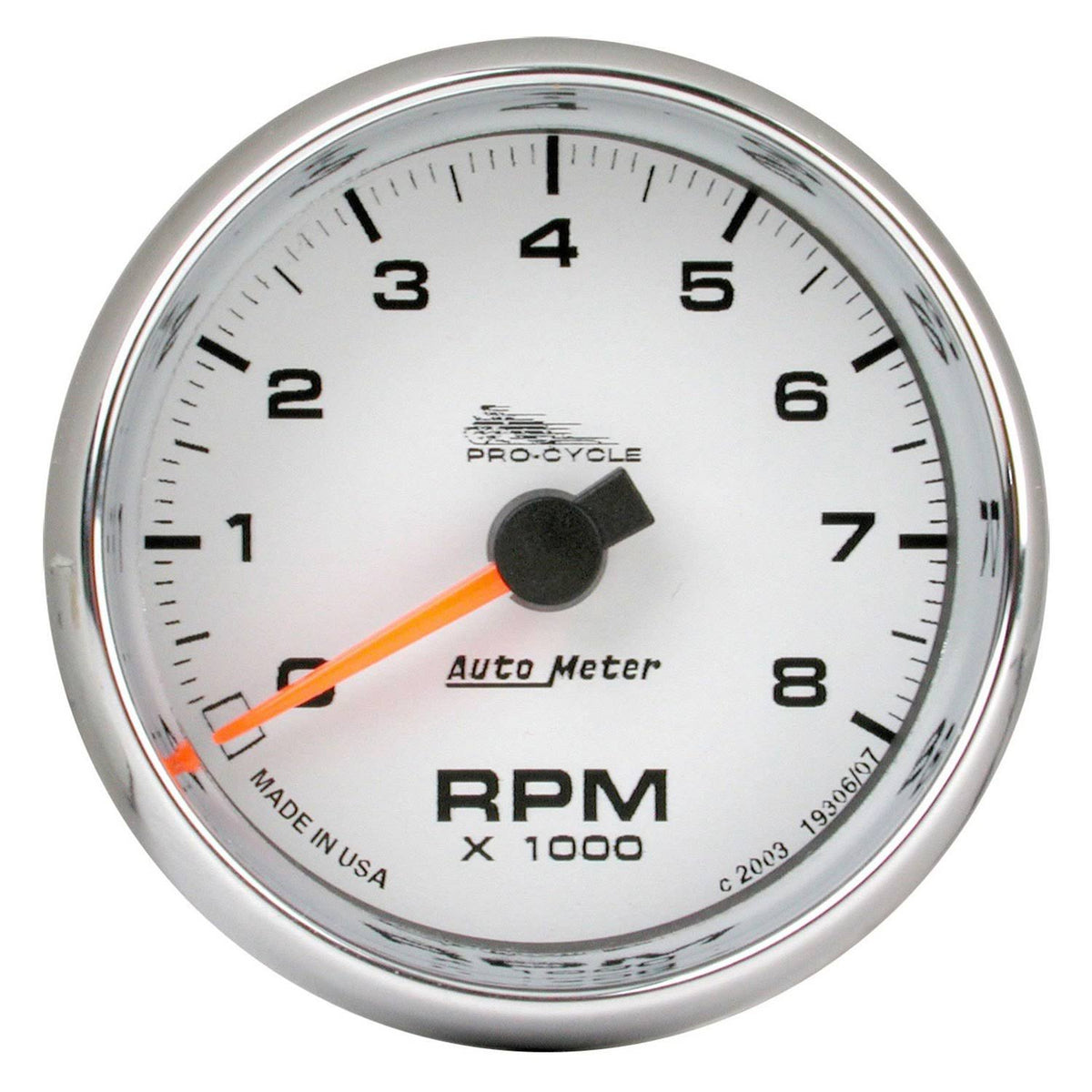 White Tachometer Y532