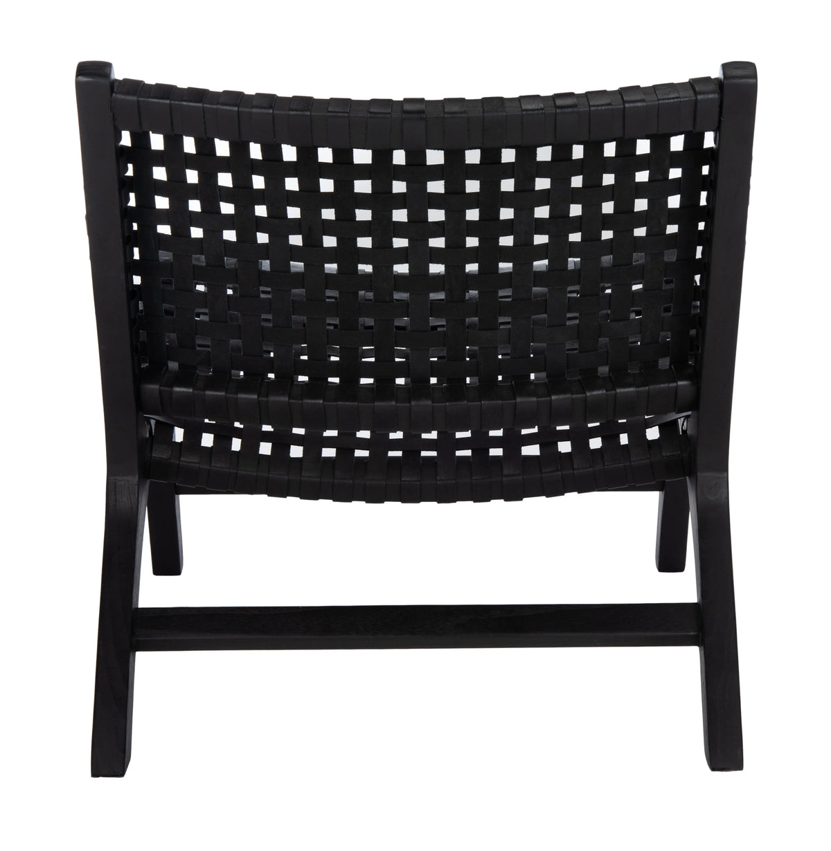 Black Leather Accent Chair B5101