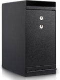 Dual Key Lock Anti-theft Drop Slot Steel Safe Matte Black J8438