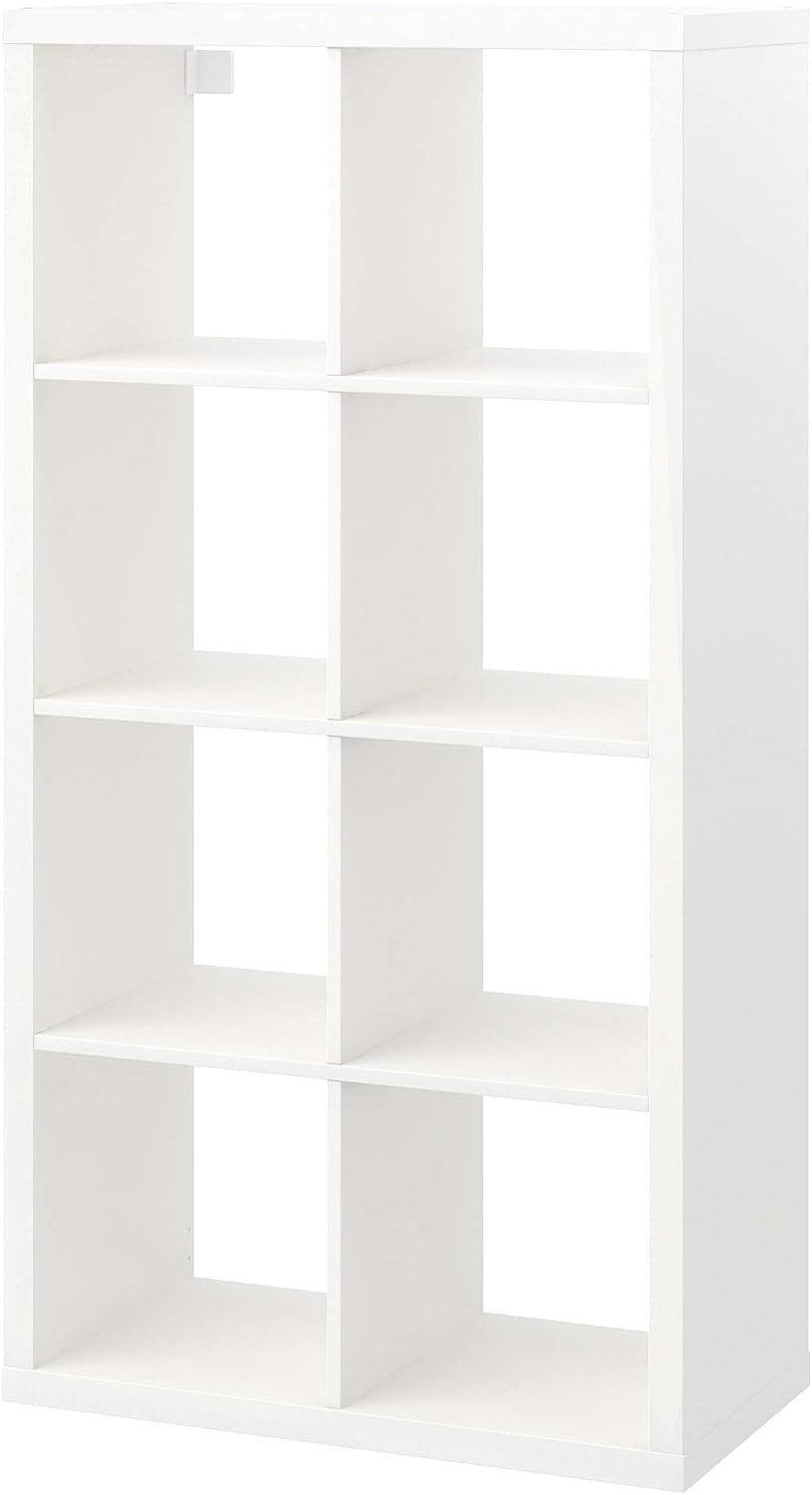 White 8 Shelf Shelving Unit (77x39x147 cm) D821