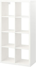 White 8 Shelf Shelving Unit (77x39x147 cm) D821