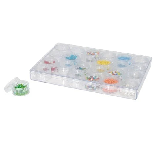 9.5x22 Bead Storage Case with Jars D9647