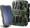 4K 20MP Night Vision 120° Wide Angle Hunting Camera with Solar Panel and 32GB Card A146335