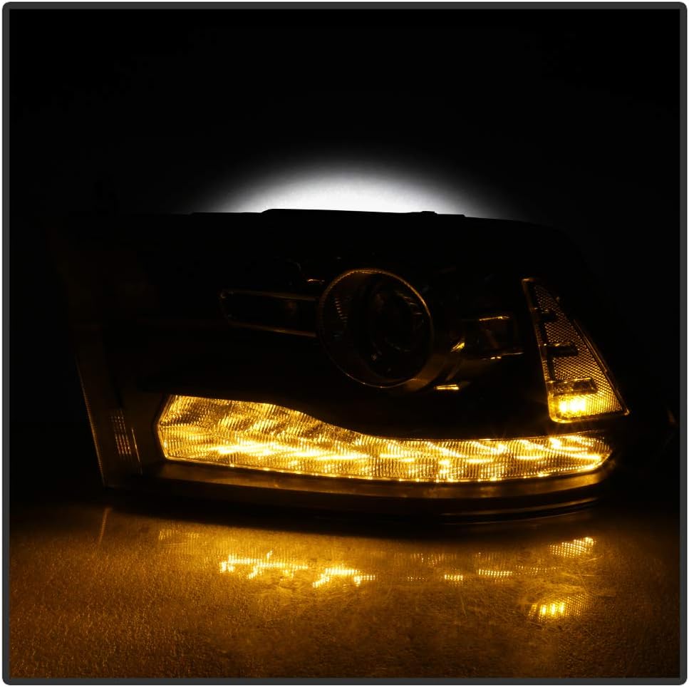 Black Headlights Headlamps Assembly Left+Right F245