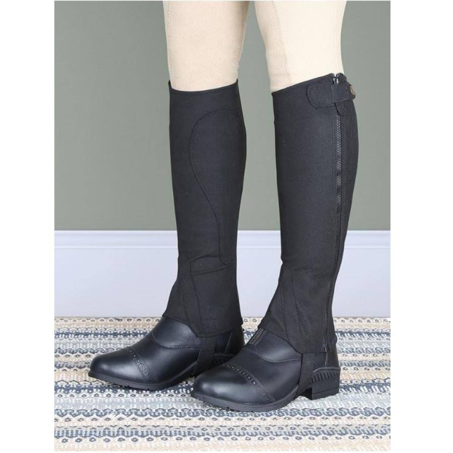 Black Half Chaps U26720
