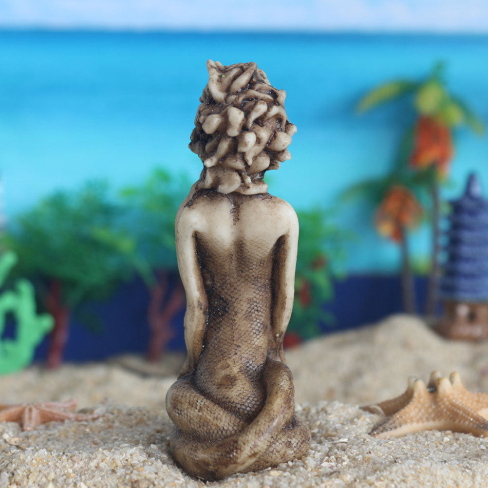 Gorgon Serpent Sculpture Resin Ornament G75624