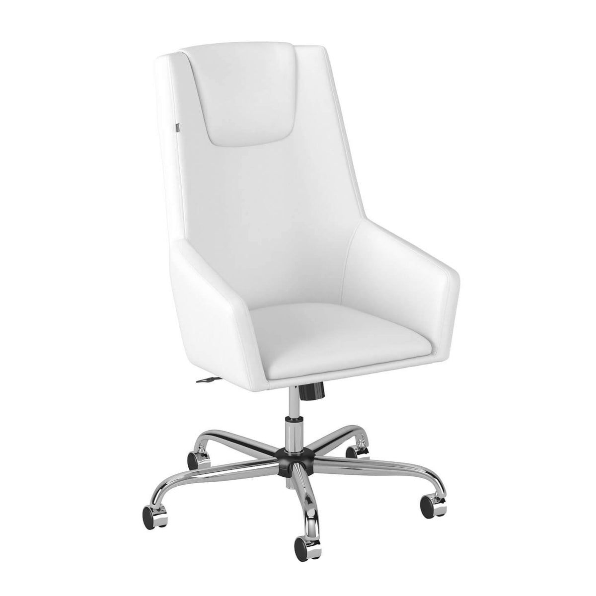 Black Leather Box Chair U15990