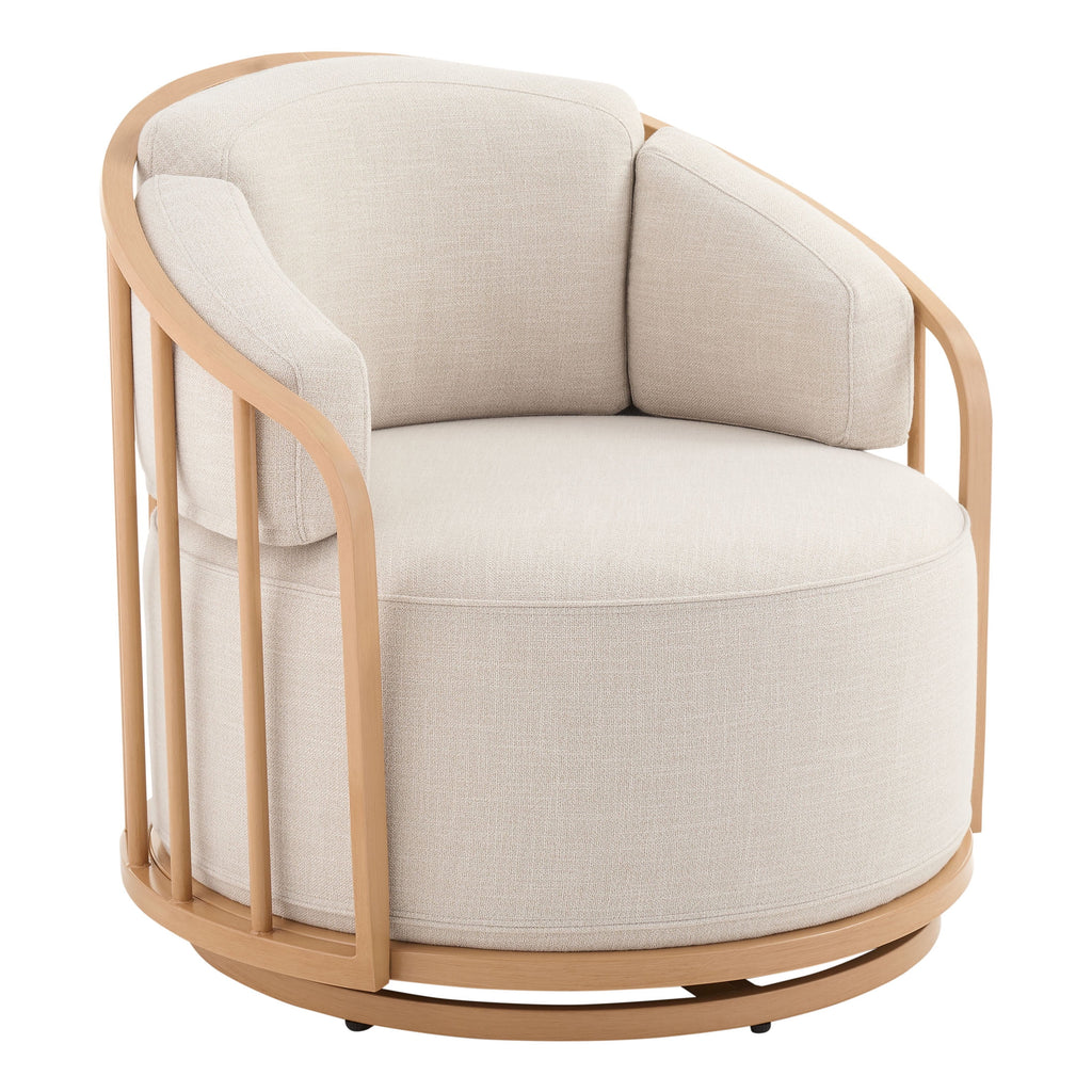 Natural Pine Swivel Chair T9828