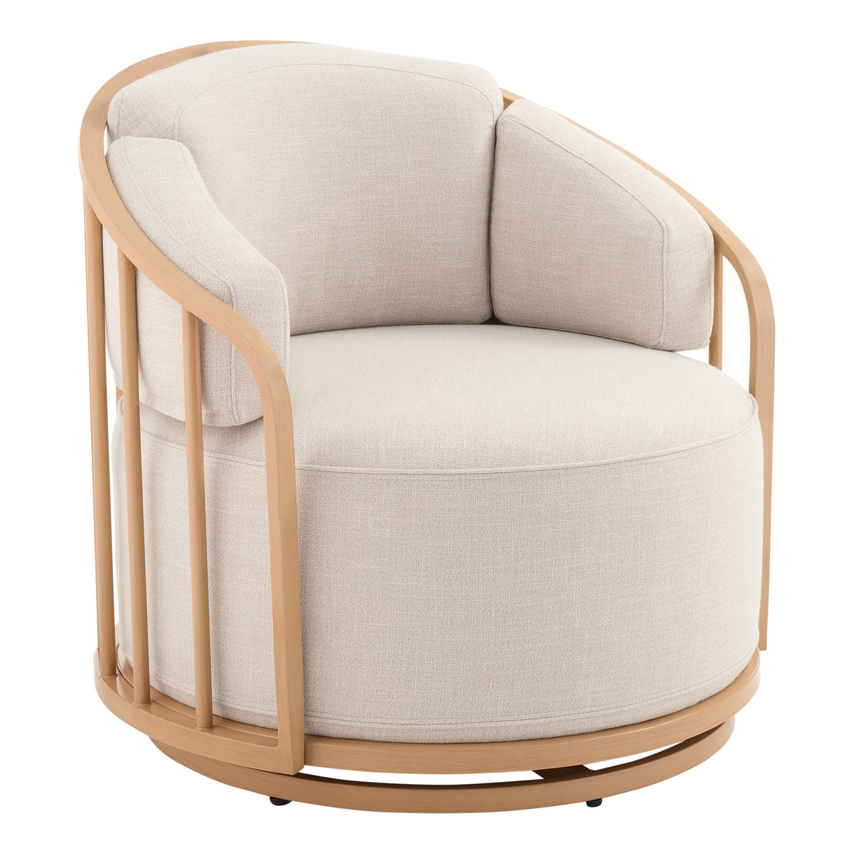 Natural Pine Swivel Chair T9828