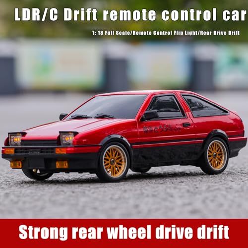 1/18 RC Drift Car 2.4GHz RWD with Gyroscope Blue A547213