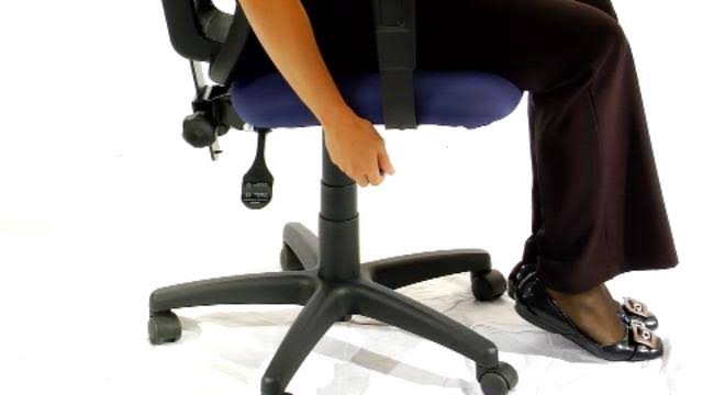 Gray Fabric Mid-Back Task Chair B6540