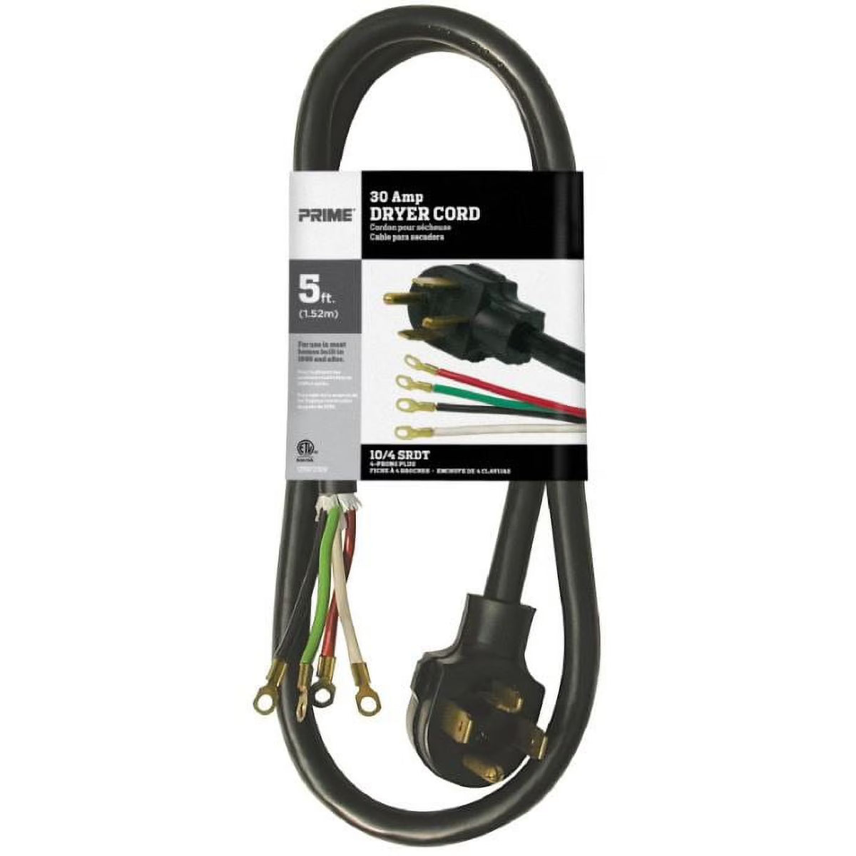 3 Pack 30 Amp 4-Wire Dryer Cord A7113