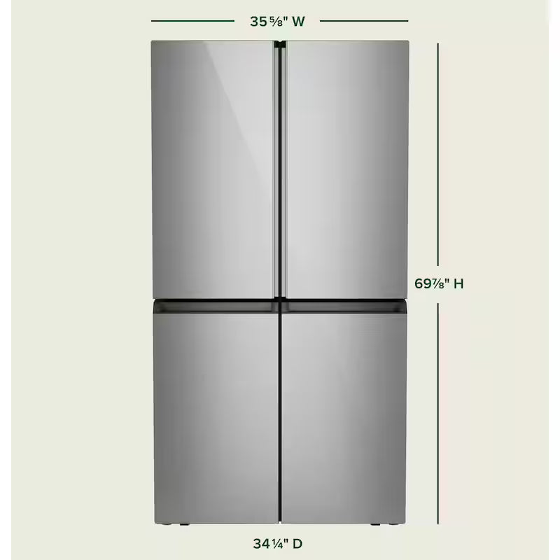 27.4 cu. ft. Quad Door Bottom Freezer Refrigerator with Dual Dispense Pitcher A811028