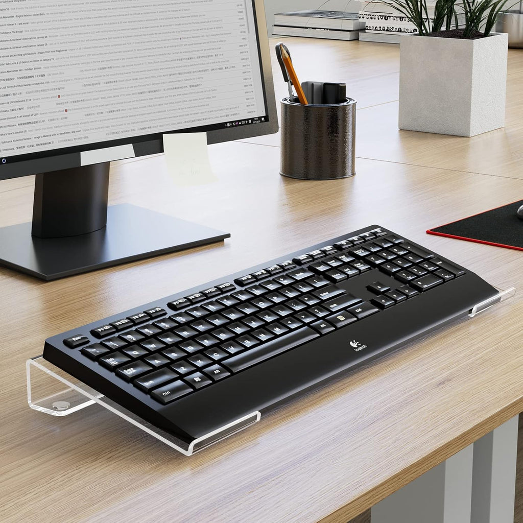 Clear Acrylic Adjustable Keyboard Stand I659287
