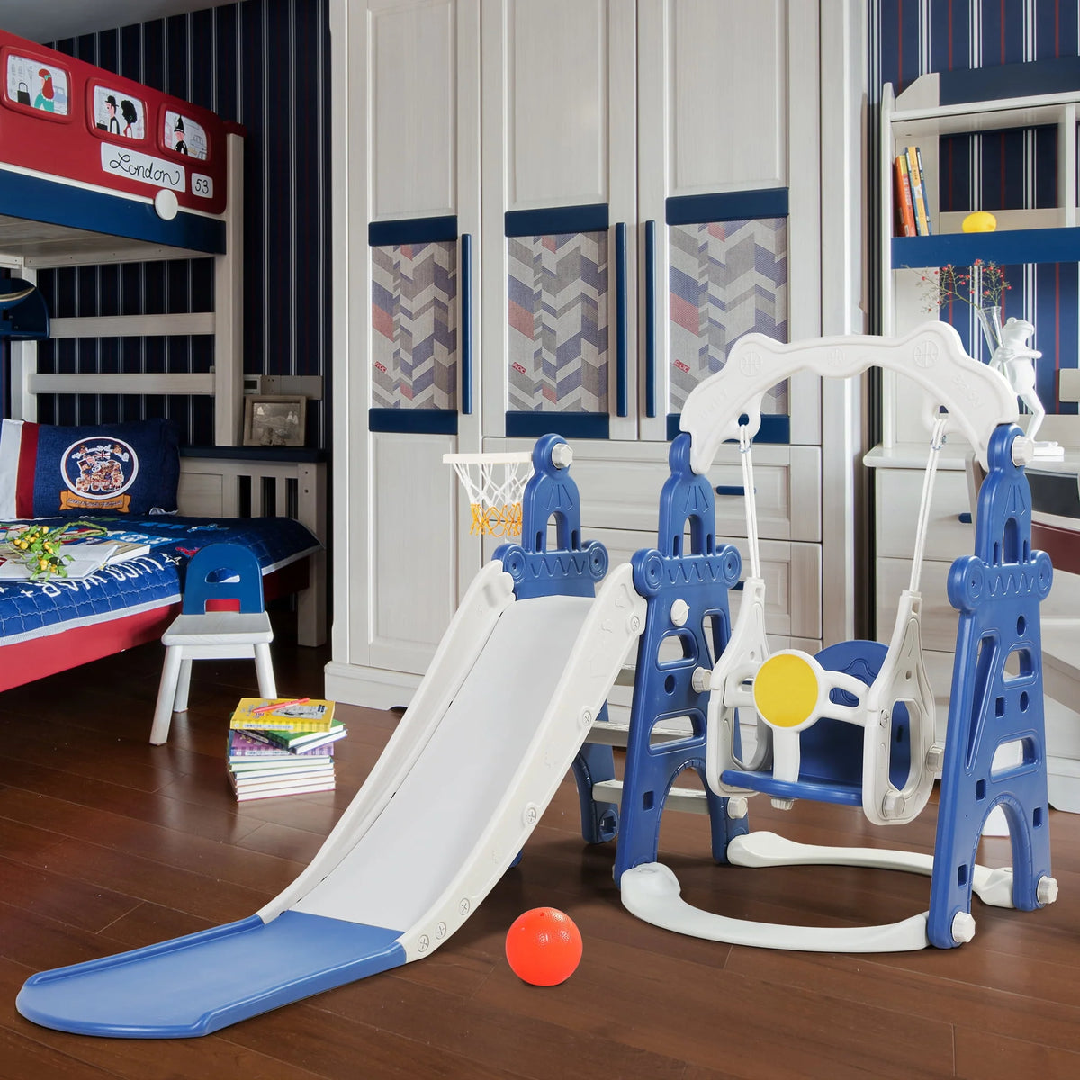 Toddler Slide and Swing Set Q627