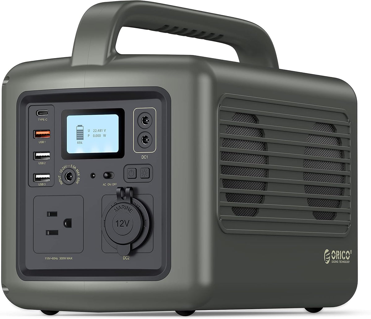 Portable Power Station 300W 427Wh Solar Generator Q40977