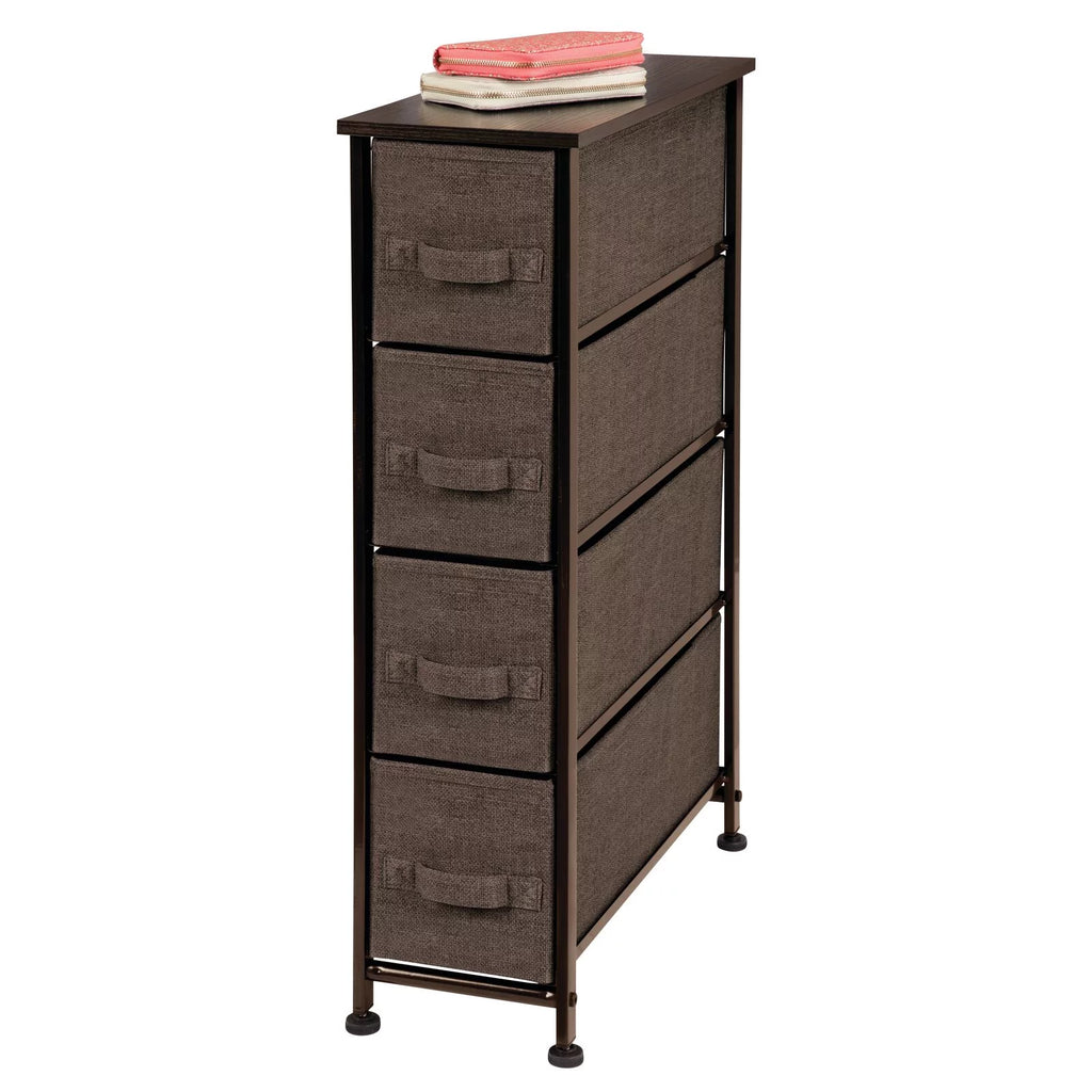 Narrow 4 Fabric Drawers Dresser B4973