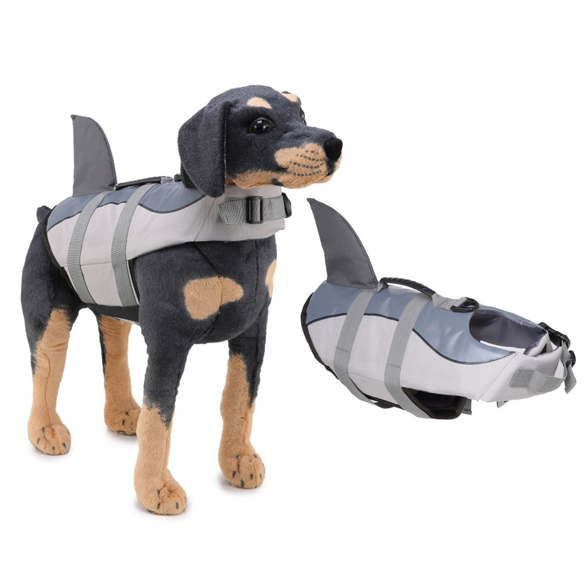 Shark Tear-Proof Adjustable Pet Jacket With Rescue Handle F947503