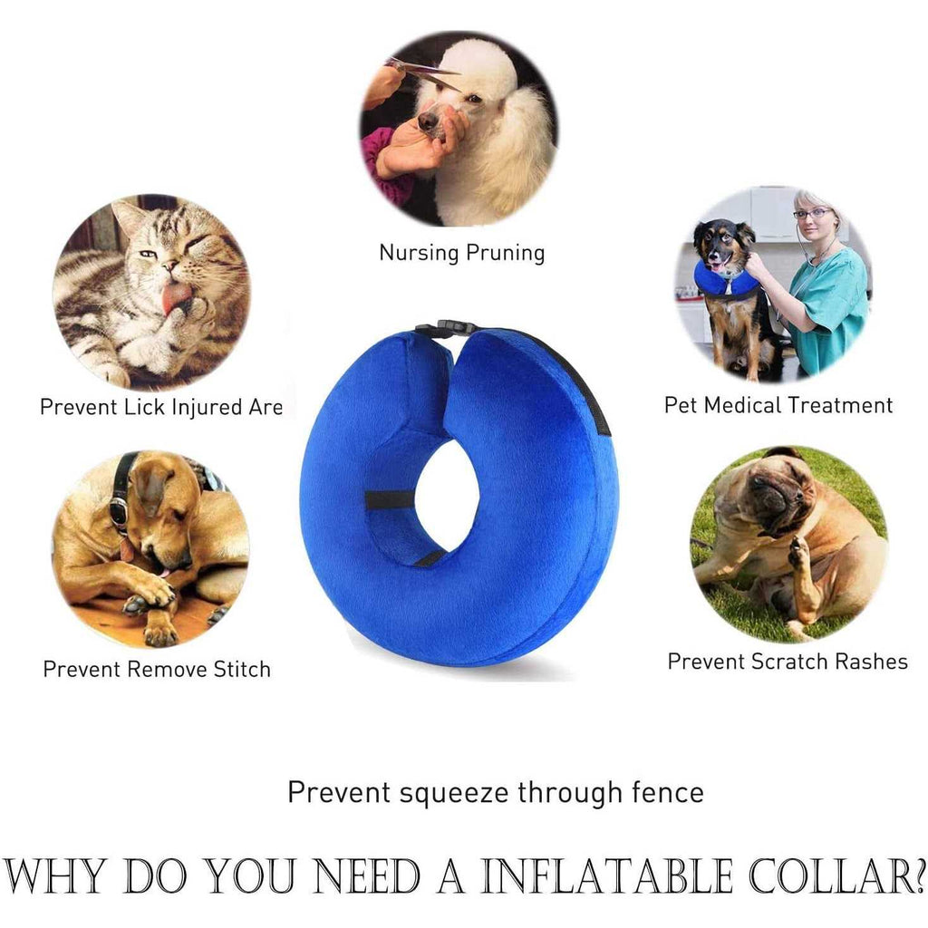 Protective Inflatable Cone Collar for Dogs and Cats J158