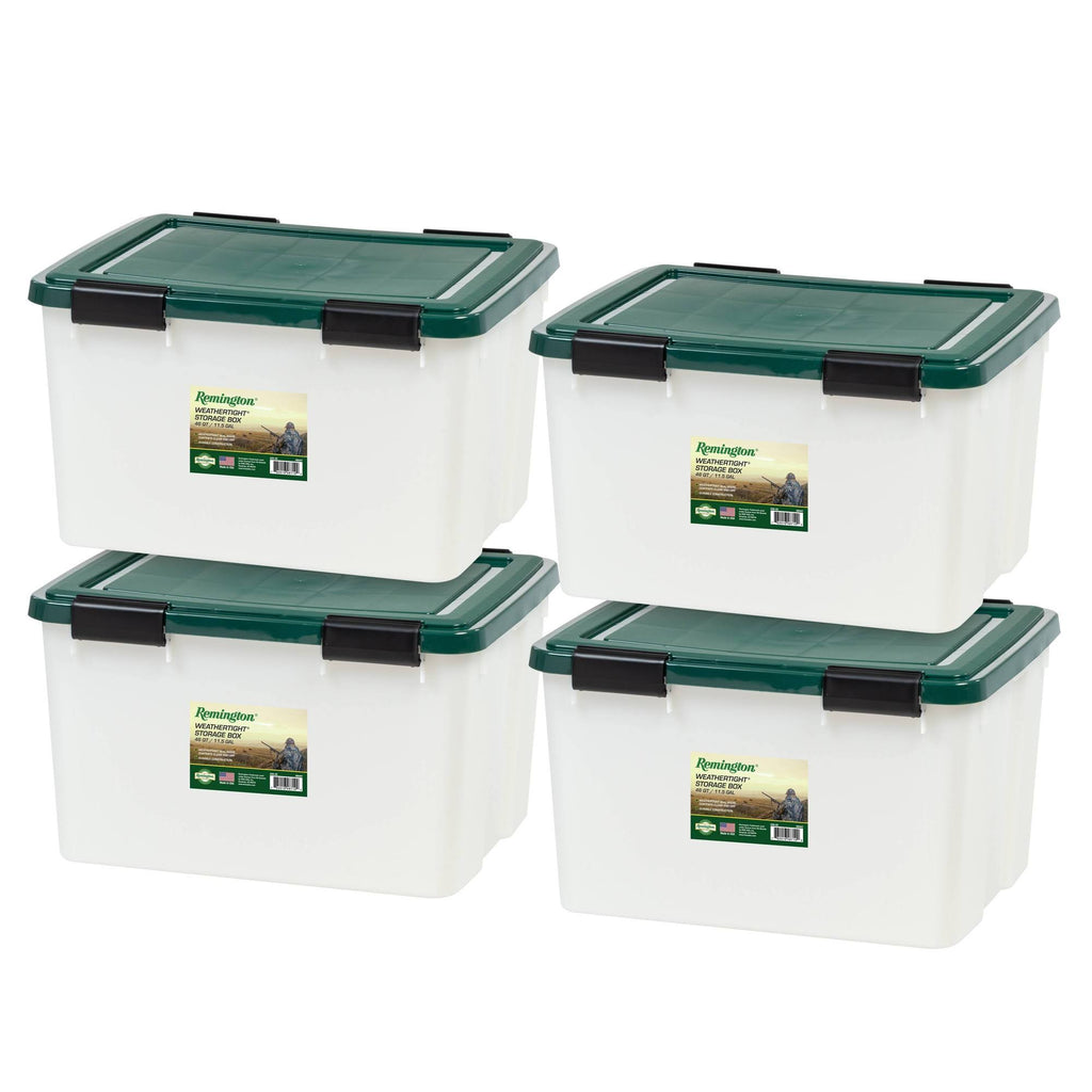 46 Quart Weathertight Storage Box 4-Pack D690896