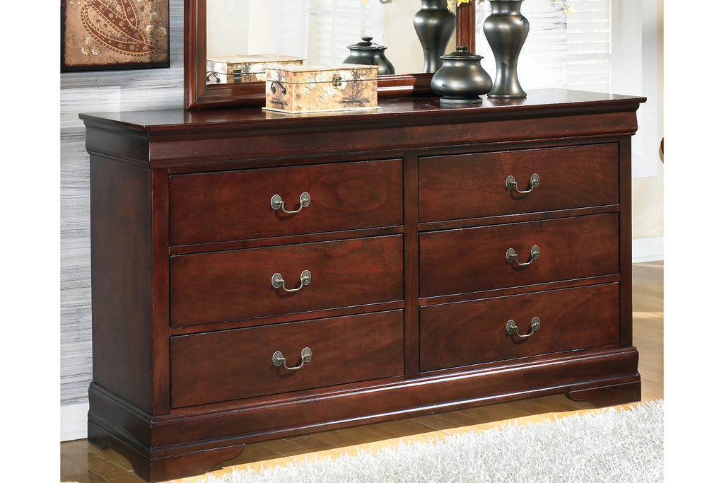 Brown 6 Drawer Dresser D7660