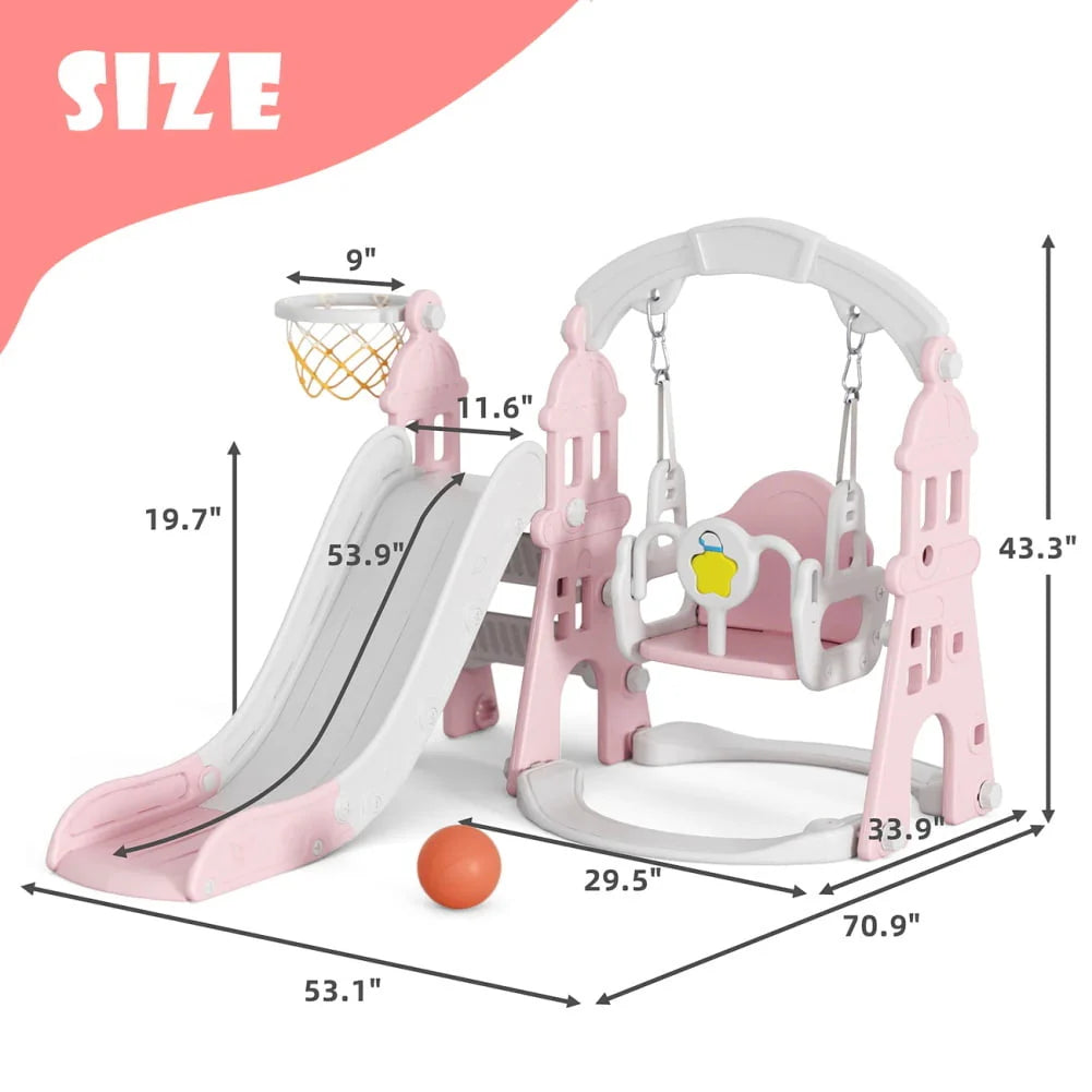 Toddler Slide and Swing Set Q627