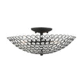 3 Light Semi-Flush Mount Black G50366
