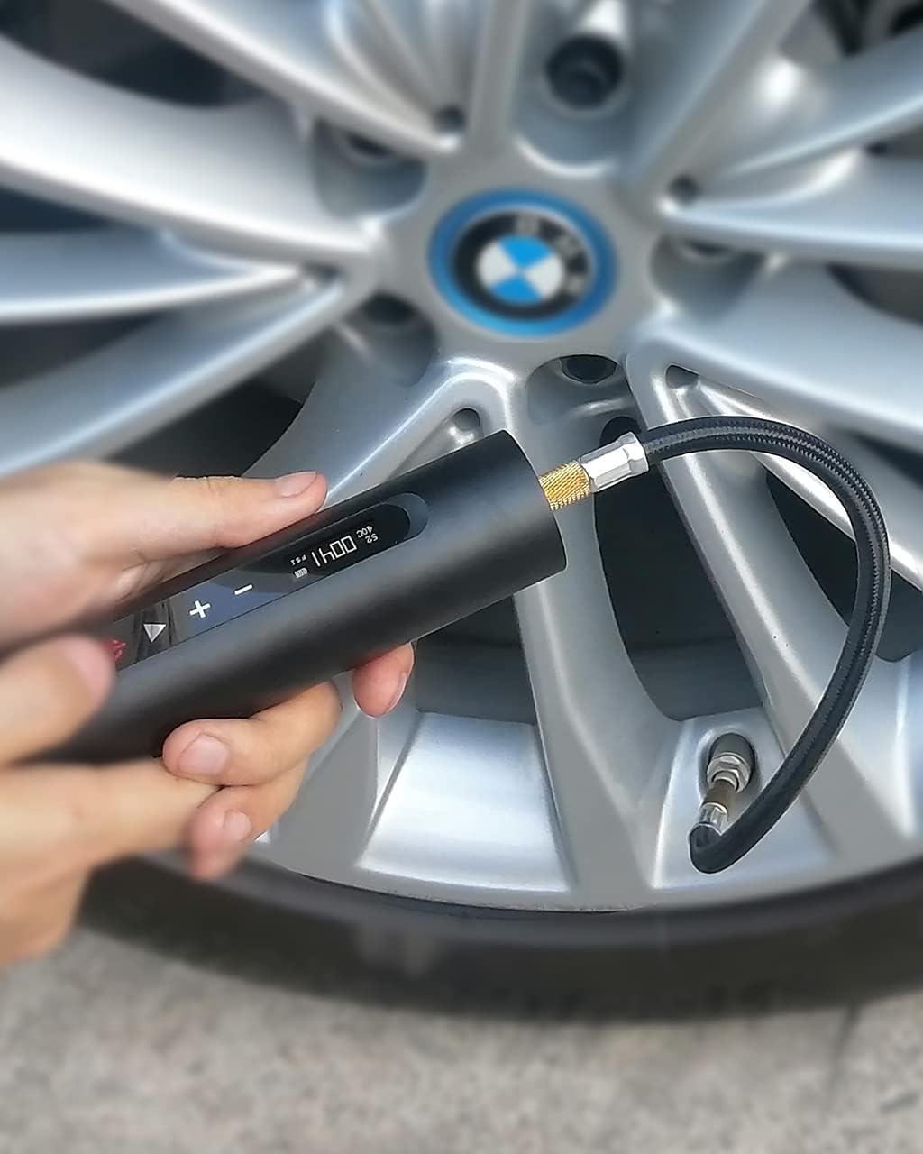 Tire Inflator Portable Air Compressor with 175PSI OLED Touch Screen H2635