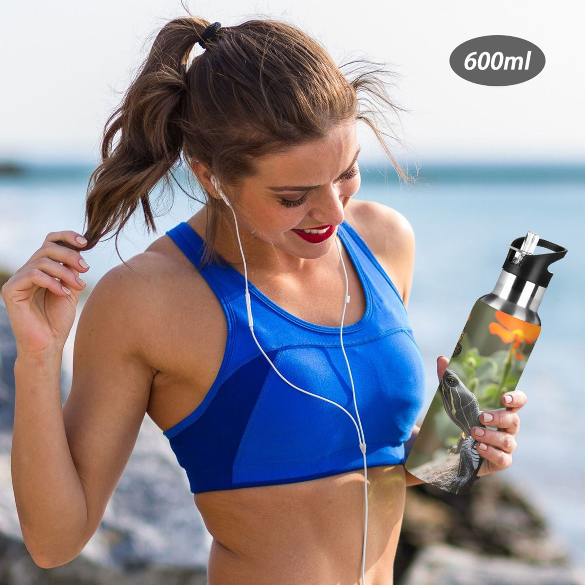 Insulated Stainless Steel Water Bottle with Straw Lid, 20 oz G9667
