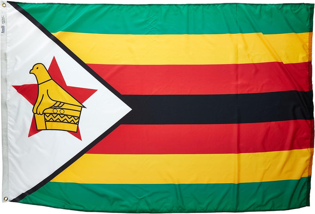 Zimbabwe Flag, 5x8 ft, Nylon E201273