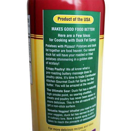 Duck Fat Cooking Oil Spray 7 oz Case of 6 Cans B363