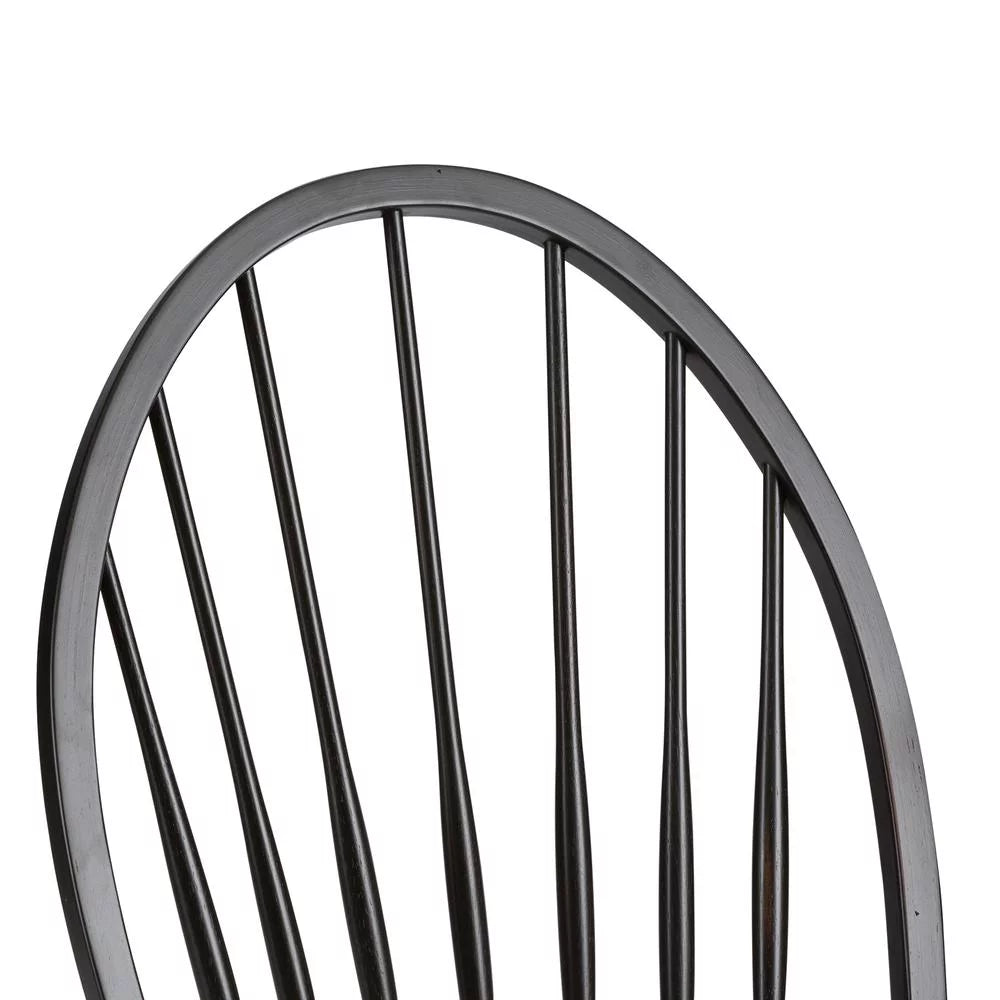 Black Set of 2 Traditional Side Chair R6292